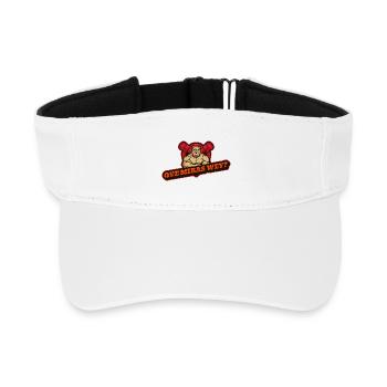QUE_MIRAS_WEY - Visière de sport recyclée - blanc - Devant