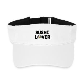 Sushi Lover - Recycled Sun Visor Cap - white - Front
