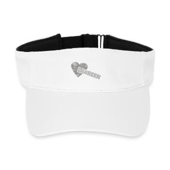 Dear Laureen - Recycled Sun Visor Cap - white - Front