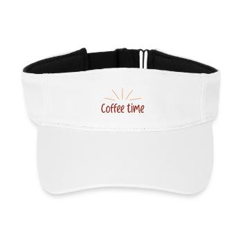Café Time Soleil Rétro - Visière de sport recyclée - blanc - Devant