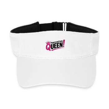 Queen instead of princess - Recycled Sun Visor Cap - white - Front