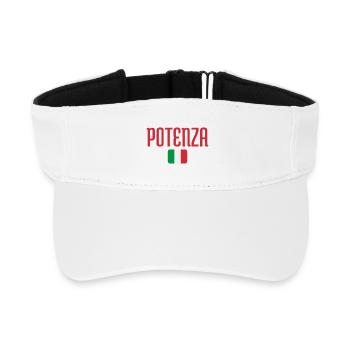 Potenza Italian Flag - Recycled Sun Visor Cap - white - Front