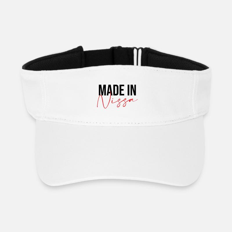 Made in Nissa - Recycled Sun Visor Cap - white