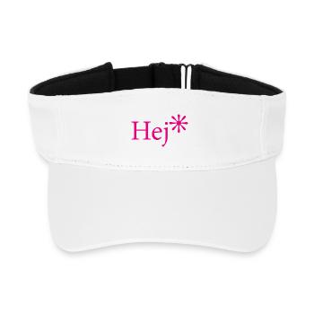Hej – Schwedische Power - Recyceltes Visor Cap - Weiß - Vorne
