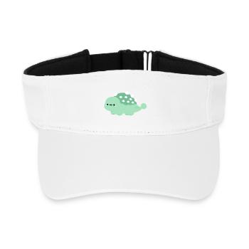 Ankylosaurus Annie - Recyceltes Visor Cap - Weiß - Vorne