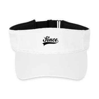 Anniversaire - Since à personnaliser - Visière de sport recyclée - blanc - Devant