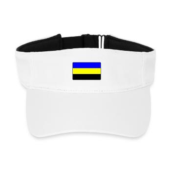 Drapeau de la province Geldersevlag Gelderland - Visière de sport recyclée - blanc - Devant