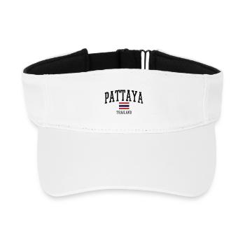 Flaggenstreifen Kontrast Kollektion - Recyceltes Visor Cap - Weiß - Vorne