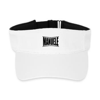 t-shirt Manuele t-shirt gift idea - Recycled Sun Visor Cap - white - Front