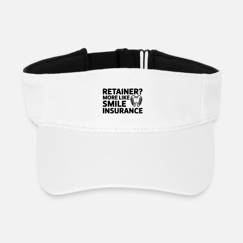 Smile Insurance Retainer Lebensdesign - Recyceltes Visor Cap - Weiß