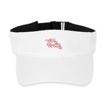 Paris Streets - Recyceltes Visor Cap - Weiß - Vorne