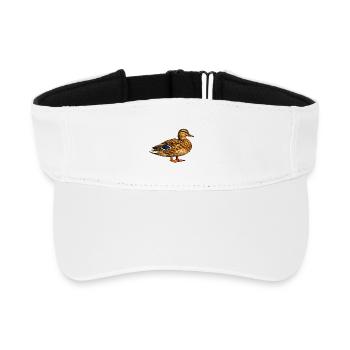 Canard colvert - Visière de sport recyclée - blanc - Devant