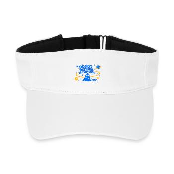 DO NOT DISTURB MY UNIVERSE - Recycled Sun Visor Cap - white - Front