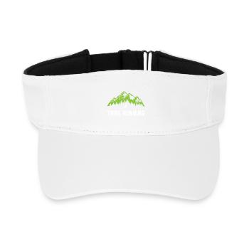 Course sur sentier - Visière de sport recyclée - blanc - Devant