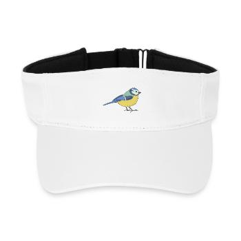 small blue, multicoloured - Recycled Sun Visor Cap - white - Front