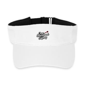 Fléchettes cent quatre-vingts - Visière de sport recyclée - blanc - Devant