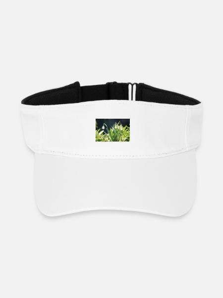 Schneeglöckchen Frühling Blüte Design - Recyceltes Visor Cap - Weiß