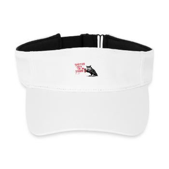 Shelter from the Storm - Recyceltes Visor Cap - Weiß - Vorne