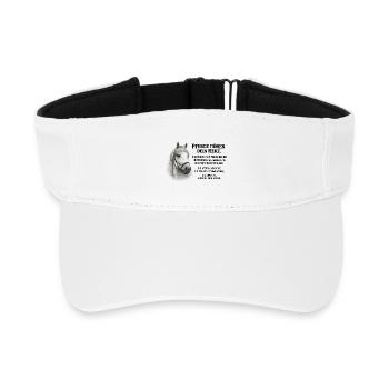 Pferde hören dein Herz –für Reiterinnen und Reiter - Recyceltes Visor Cap - Weiß - Vorne