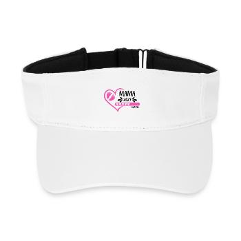 Mom 2027 loading heart version girl pink - Recycled Sun Visor Cap - white - Front