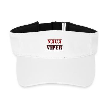 Naga Viper, Hot Chili mit vielen Scoville - Recyceltes Visor Cap - Weiß - Vorne