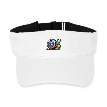 Schnecke - Recyceltes Visor Cap - Weiß - Vorne