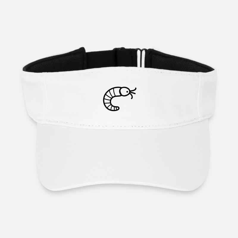 Regenwurm - Recyceltes Visor Cap - Weiß