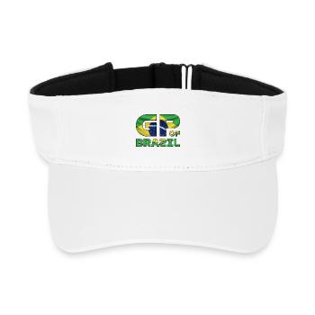 brazil_gp - Recyceltes Visor Cap - Weiß - Vorne