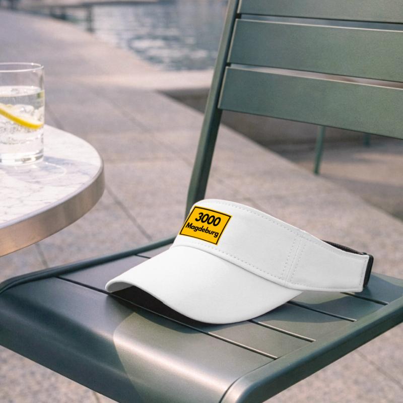OLD POSTCODE POSTCODE RETRO 3000 MAGDEBURG OSTEN Recycled Sun Visor Cap