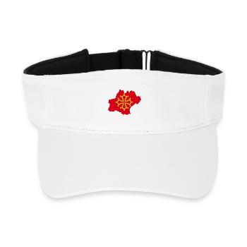 Occitania - Recycled Sun Visor Cap - white - Front