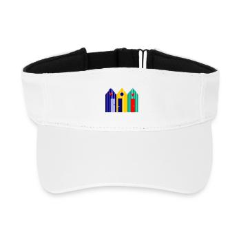 URLAUB. ES LEBE DER URLAUB. URLAUB. - STRAND. MEER - Recyceltes Visor Cap - Weiß - Vorne