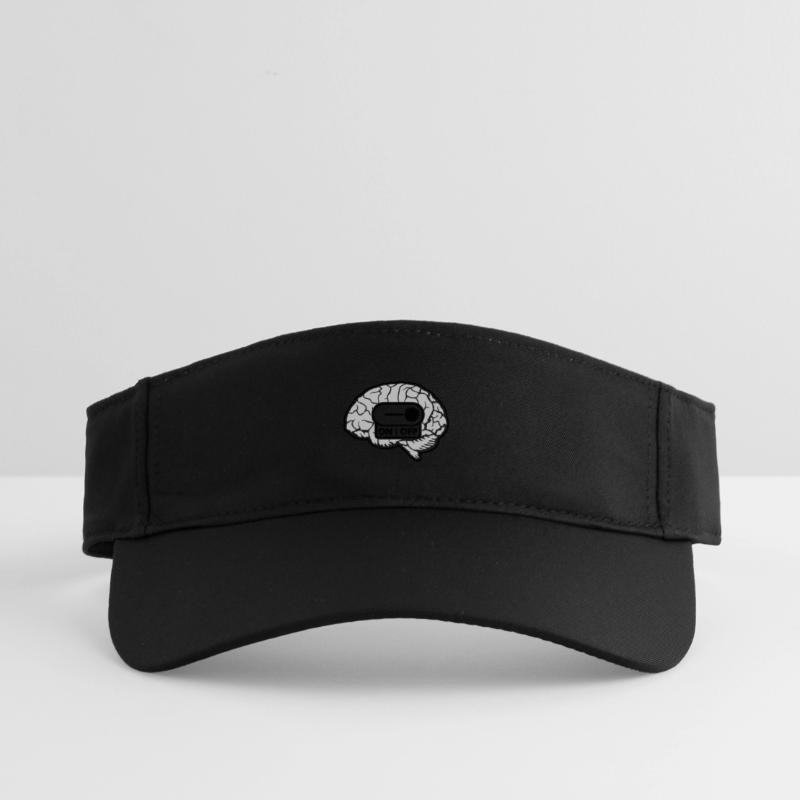 Turn off the brain switch Recycled Sun Visor Cap
