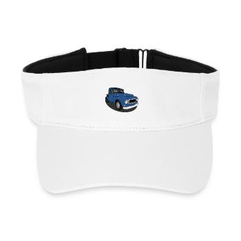 Duo Bleu - Visière de sport recyclée - blanc - Devant