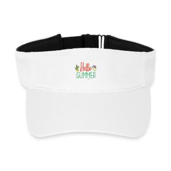 Hallo Sommer - Recyceltes Visor Cap - Weiß - Vorne