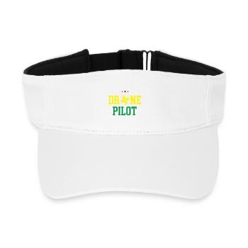 Pilote de drone - Visière de sport recyclée - blanc - Devant