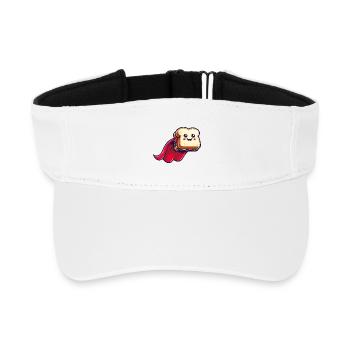 Super Sandwich: The Heroic Hoagie - Recycled Sun Visor Cap - white - Front