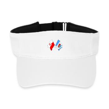 Drapeau Pologne, Subcarpatie franchie - Visière de sport recyclée - blanc - Devant