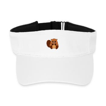 Biber - Recyceltes Visor Cap - Weiß - Vorne