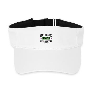 Mathletic Department - Recycled Sun Visor Cap - white - Front