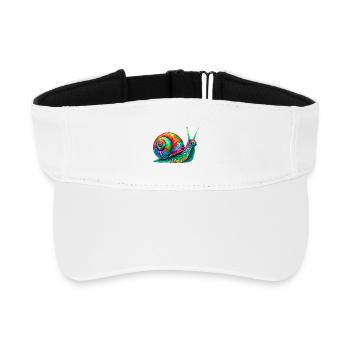 Schnecke - Recyceltes Visor Cap - Weiß - Vorne