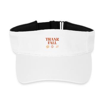 Thank Fall - Recycled Sun Visor Cap - white - Front