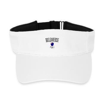 Souvenir Melbourne, Melbourne Australie - Visière de sport recyclée - blanc - Devant