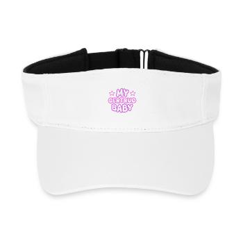 First name Gertrud - Recycled Sun Visor Cap - white - Front