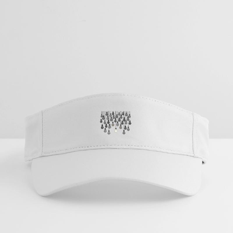Graues Glühbirnen-Array mit einzigartiger Helligkeit Recyceltes Visor Cap