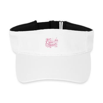Crew of the Bride – Bachelor Party Cruise - Recycled Sun Visor Cap - white - Front