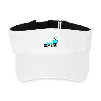 against shit - television - Recycled Sun Visor Cap - white - Front