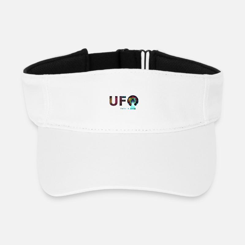 ufo - take a trip - Recycled Sun Visor Cap - white