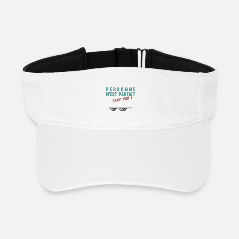 Personne n'est parfait... sauf moi ! - Visière de sport recyclée - blanc