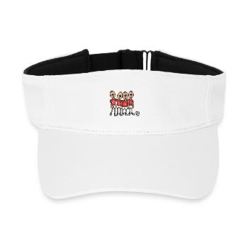 What are you watching!? - Recycled Sun Visor Cap - white - Front