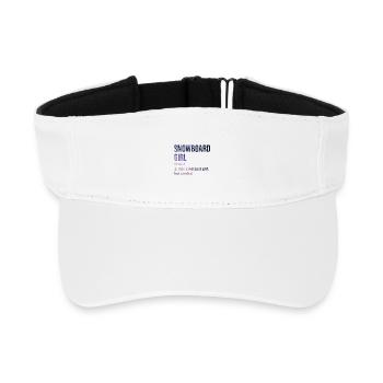 Snowboard - Recycled Sun Visor Cap - white - Front